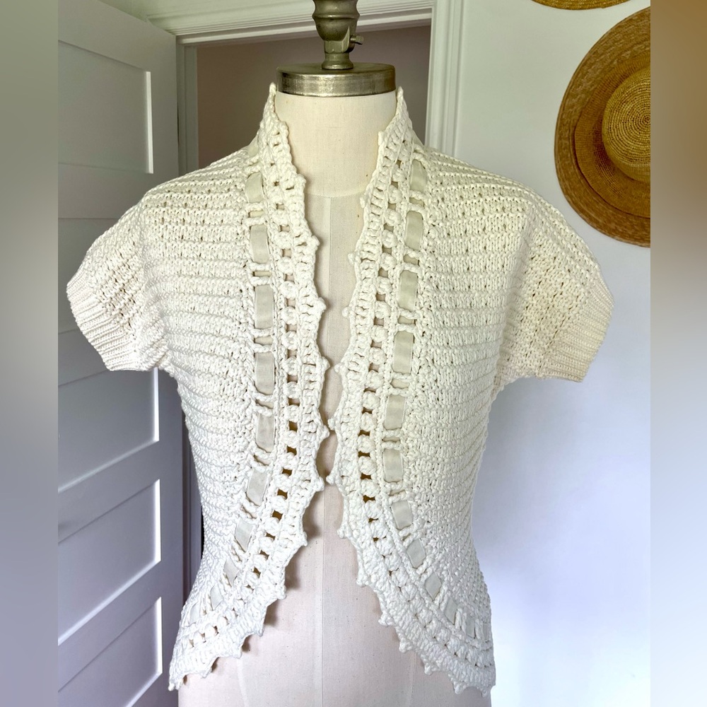 Ann Taylor Crochet Sweater